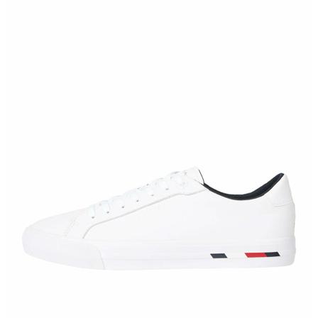 Tommy Hilfiger Vulc Modern Leather , Wit , Heren , Maat: 44 EU Sneakers