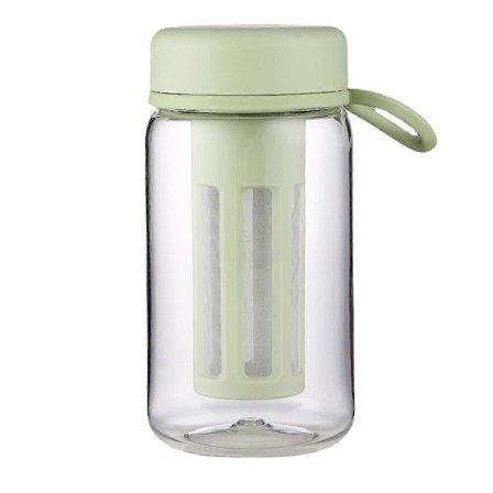 Kallbryggd Kaffebryggare Resemugg med Mjukt Silikonhandtag Portabel Iskaffe & Te Infuser m