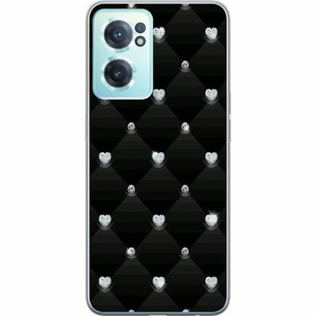 Oneplus Nord Ce 2 5g Genomskinligt Skal Bling Heart