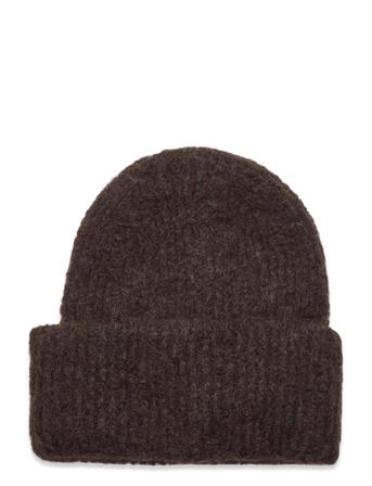 Pcbera Wool Hood Accessories Headwear Beanies Brun Pieces