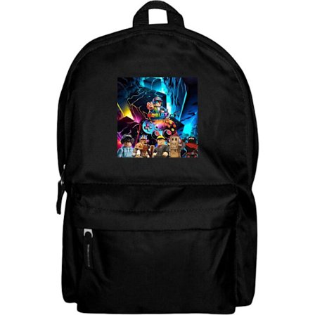 Ryggsekk for Barn | Lett og Praktisk Roblox neonverden med futuristiske landskap, spillkontrollere og populære karakterer - perfekt for spillfans.