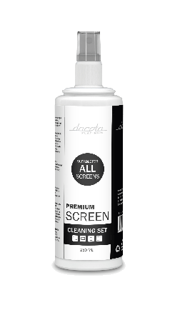 Deltaco Premium Screen Cleaning Set 250 ml, Microfiber cloth