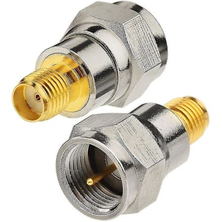 FM DAB+ Antenn Adaptrar F-kontakt Han till SMA Honkontakt RF-omvandlare 2 st