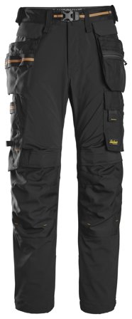 Snickers Workwear 6515 AllroundWork Arbeidsbukse svart, vindtett, med stretch 44, Klær