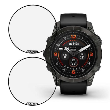 st/förpackning Skärmskydd för Garmin epix Pro (Gen 2) 47mm PMMA Kristallklar Klockskärmsfilm [qb]