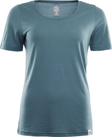 Aclima LightWool T-shirt Women Women short-sleeved sweaters Blue XS