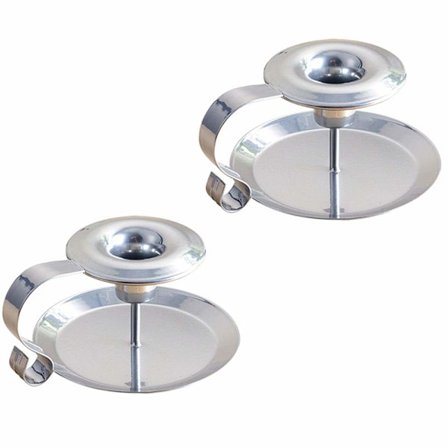 2-pack smidesjärnsljusstakar