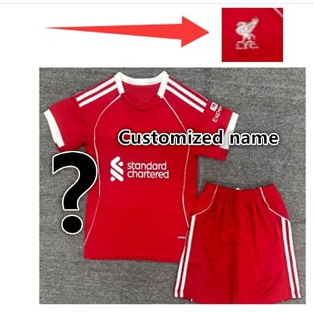 Ny 25 26 Liverpooles voksen skjorte børnesæt 2025 Liverpools voksen skjorte børnesæt