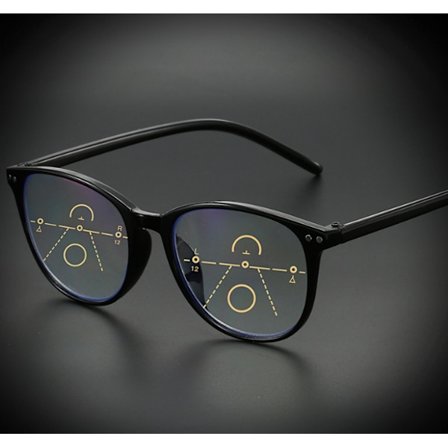 Retro-tyyliset sinisen valon suodattimella varustetut progressiiviset monitehoiset lukulasit Ikääntyneille lukulasit Sinisen valon suodattimella 