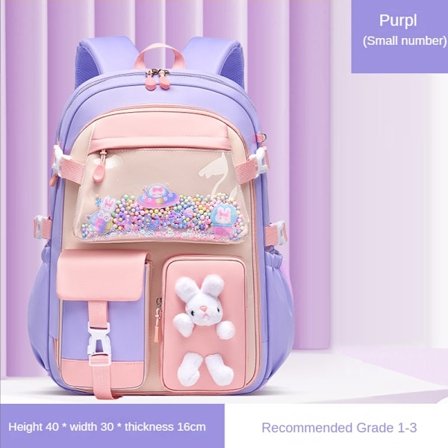 Skole Taske til Piger i Folkeskolen Letvægts Børne Rygsæk Kawaii Vandtæt Skole Taske