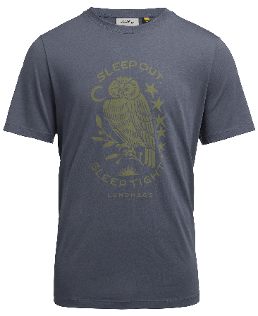 Lundhags Järpen Printed T-shirt M State Blue