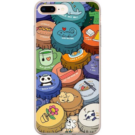 Kompatibel Mobilcover til Apple Apple iPhone 7 Plus Kawaii Søde Figurer Anime Manga