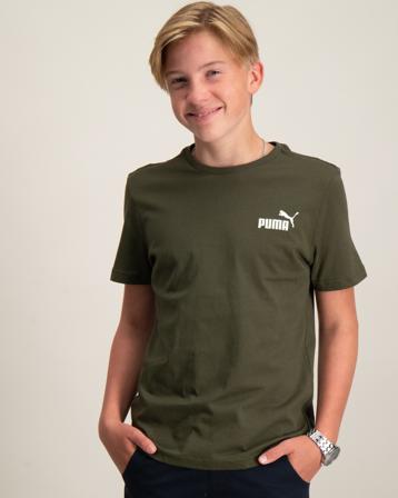Puma ESS Small Logo Tee B Grün T-Shirts Jungen - Kidsbrandstore