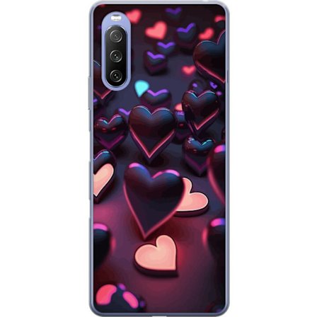 Yhteensopiva Puhelinkuori Sony Sony Xperia 10 III KeskiyönSydämet