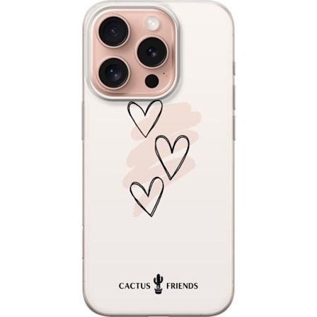 Yhteensopiva Puhelinkuori Apple Apple iPhone 16 Pro Cactus and Friends - Soft Romance Sketch