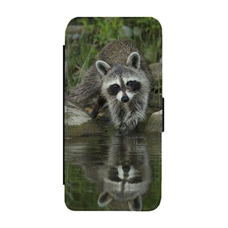 Tvättbjörn iPhone 12/iPhone 12 Pro Flip Mobilfodral