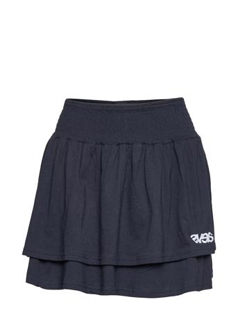 Flounce Mini Skirt Lyhyt Hame Sininen Svea