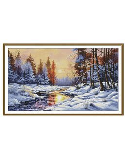 Stickpackung Bild Winterblick