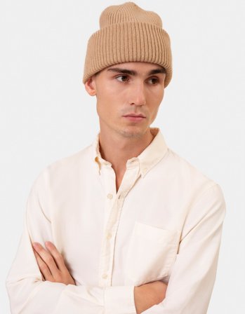 Merino Wool Hat - Lemon Yellow