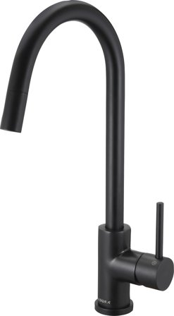 Adora Imperia Flex U Köksblandare med utdragbar pip Svart, Badrum