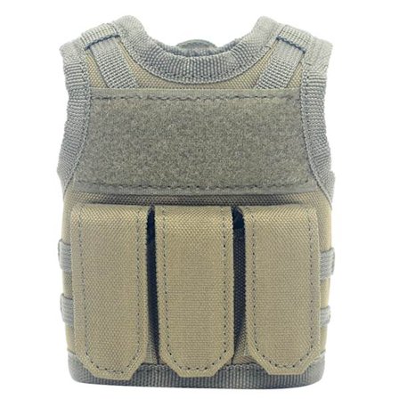 Taktisk ölflaskväst Molle öljackor Justerbar dryckesflaskväst Hållare Dryckskylare Flaskor Dekoration