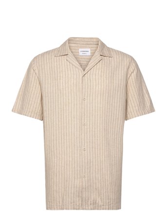 Lindbergh | Striped Linen Blend Shirt S/S | S