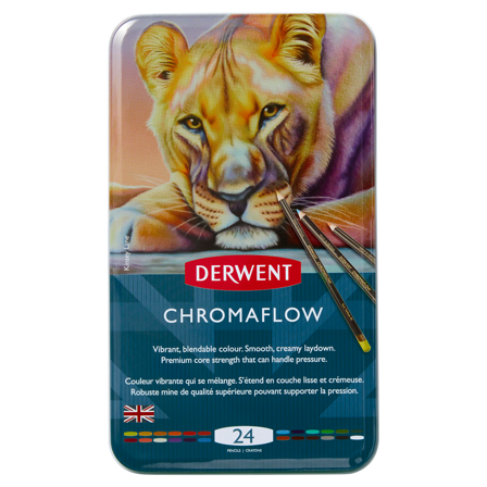 Derwent Chromaflow Crayons de couleurs Ensemble de 24