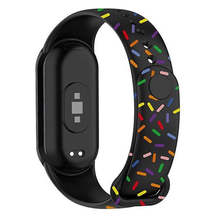Färgglad prickig ersättningsarmband i silikon till Xiaomi Smart Band 8