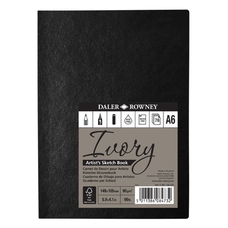 Daler-Rowney Ivory Sketchbook Soft Cover A6
