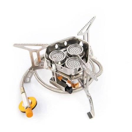 Camping Turist Brænder Big Power Gas Komfur Kogegrej Bærbar Ovn Picnic