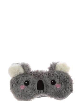 Puckator Plush Adoramals Leopard Eye Mask - Grey - ONE SIZE