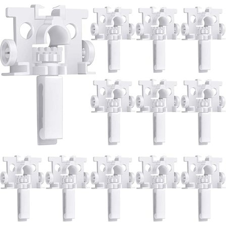 20 Stykker Reparasjonsfliker for Vertikale Gardiner, Erstatningslameller for Vertikale Gardiner, Vindusfikseringsdeler for Vindustilbehør