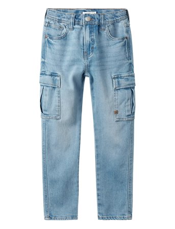 name it Nkmsilas Tap Cargo Jeans 6650-Az Noos - Blue - 140