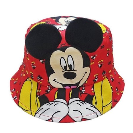 Barnens Vändbara Mickey Minnie Mouse Hinkhatt Fiskehatt Keps Beanie Solhatt {DB}