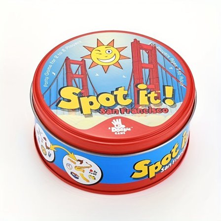 Spot It San Francisco Kortspil, Sjovt Familiespil