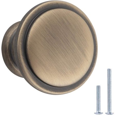 Knappuppsättning i åldrat mässing, 10-pack