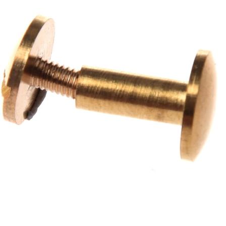 10 x Taka-kaaren kiinteä messinkinen nappiruuvi, naula-ankkuriruuvi, nahkan niitti, vyö, 10 mm