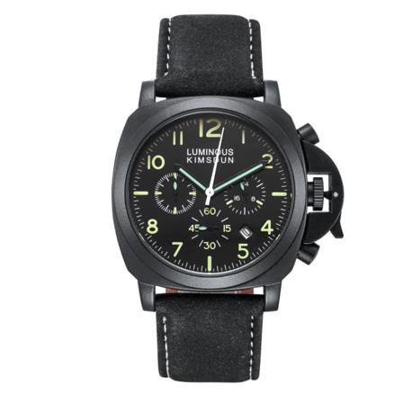 Lyx Toppmärke Watch Herr Vattentät Kvartsbrunt Läder Militär Armbandsur Herr Arméklocka Man watch hombre hodinky Style B- 1