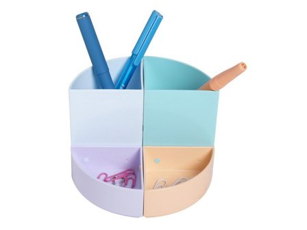 EXACOMPTA Prylställ 4 fack Aquarel pastell - Lyreco - Kontorsmaterial - Till skrivbordet - Penn och Prylställ