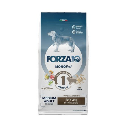 Forza10 Medium Diet Crocchette All'Agnello Cani Adulti Taglia