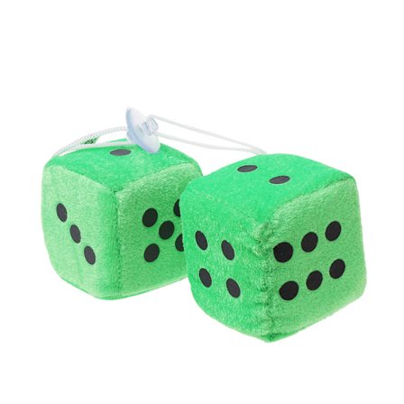 1 par Fuzzy Dice Dots Backspegelhängare Dekoration Bilstylingtillbehör