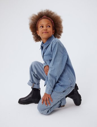 ANGULUS Booties - Flat - With Elastic - Black - 32