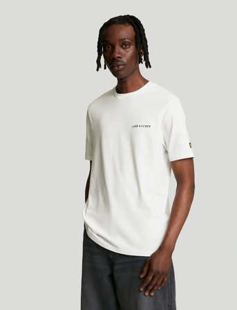 Lyle & Scott Embroidered T-Shirt - White - XS