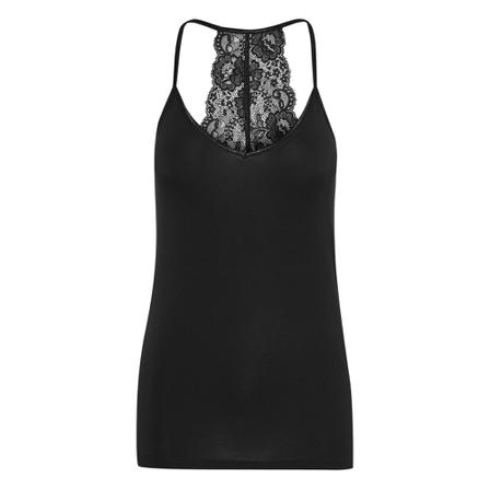 Culture CUpoppy Lace Singlet. Old style Milo Sort, Dame Toppe