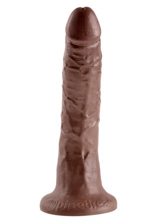 KING COCK 7 INCH BROWN DILDO