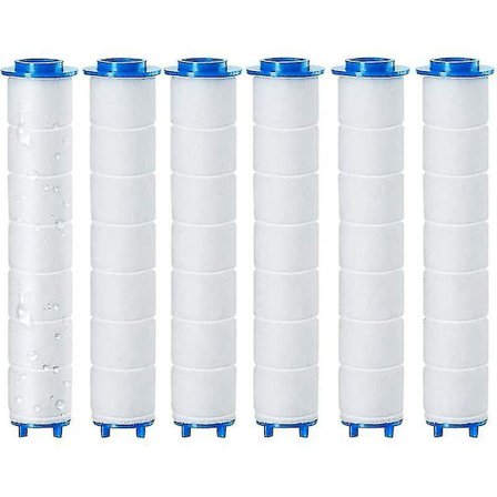 Stykker brusehoved universal udskiftelig filter, 8,5x2cm negativ ion brusefilter til aftageligt brusehoved, omvendt osmose, klor og fluor