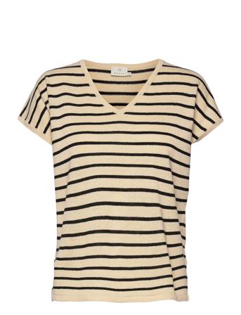 Kamala Boxy Pullover T-shirts & Tops Short-sleeved Monivärinen/Kuvioitu Kaffe