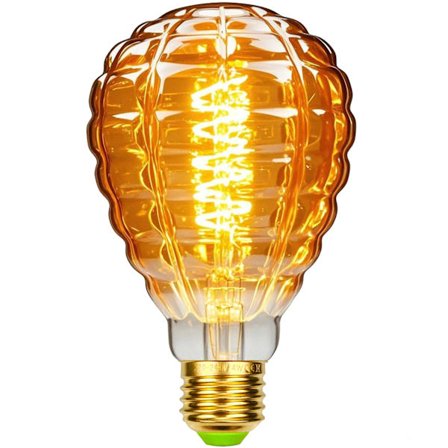 4W Vintage LED Dimbar Ljuskälla - Oregelbunden Form - 220V - E27 Edison Skruv - Special - Antik Dekorativ Lampa (Ananas)