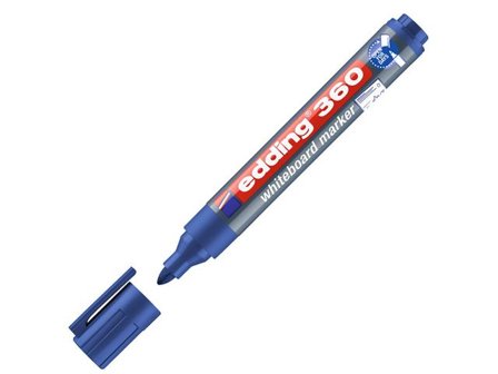 edding Whiteboardpenna 360 rund 1,5–3mm blå - Lyreco - Kontorsmaterial - Pennor - Whiteboardpennor - Rund spets