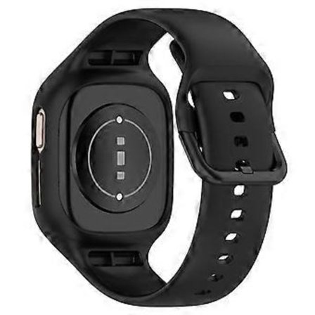 Kompatibel för Honor Watch 4 TMA-L19 Integrerat Silikonarmband Klockfodral Ersättningsarmband (Svart)